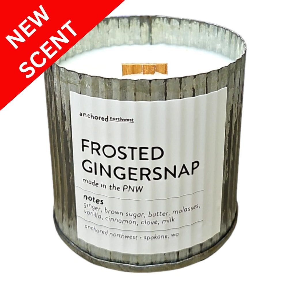 Anchored Northwest Candle Frosted Gingersnap Farmhouse Candle