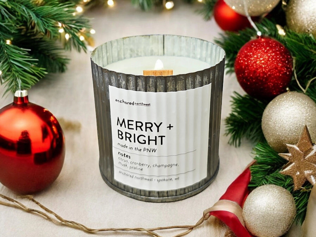 Anchored Northwest Candle Merry + Bright Farmhouse Candle