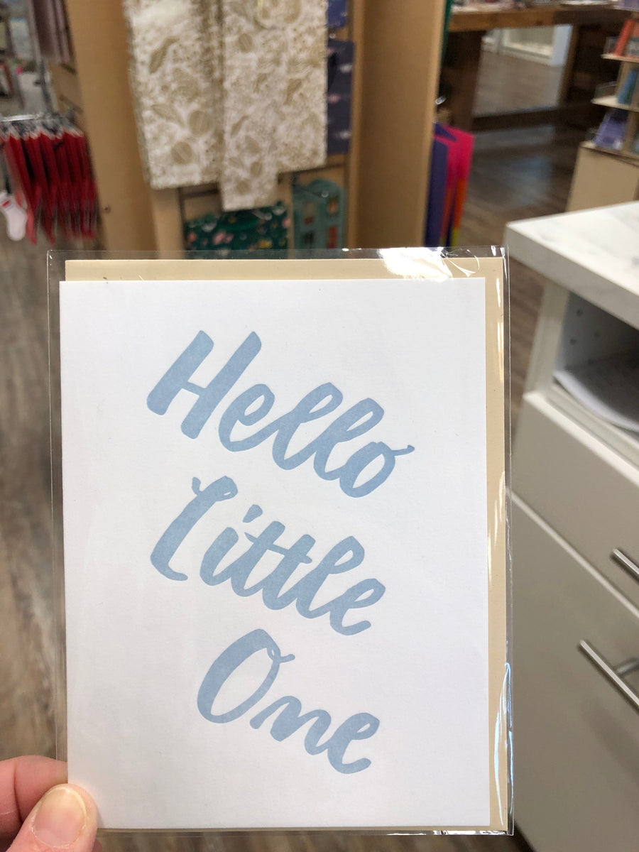 And Here We Are Card Hello Little One Baby Card