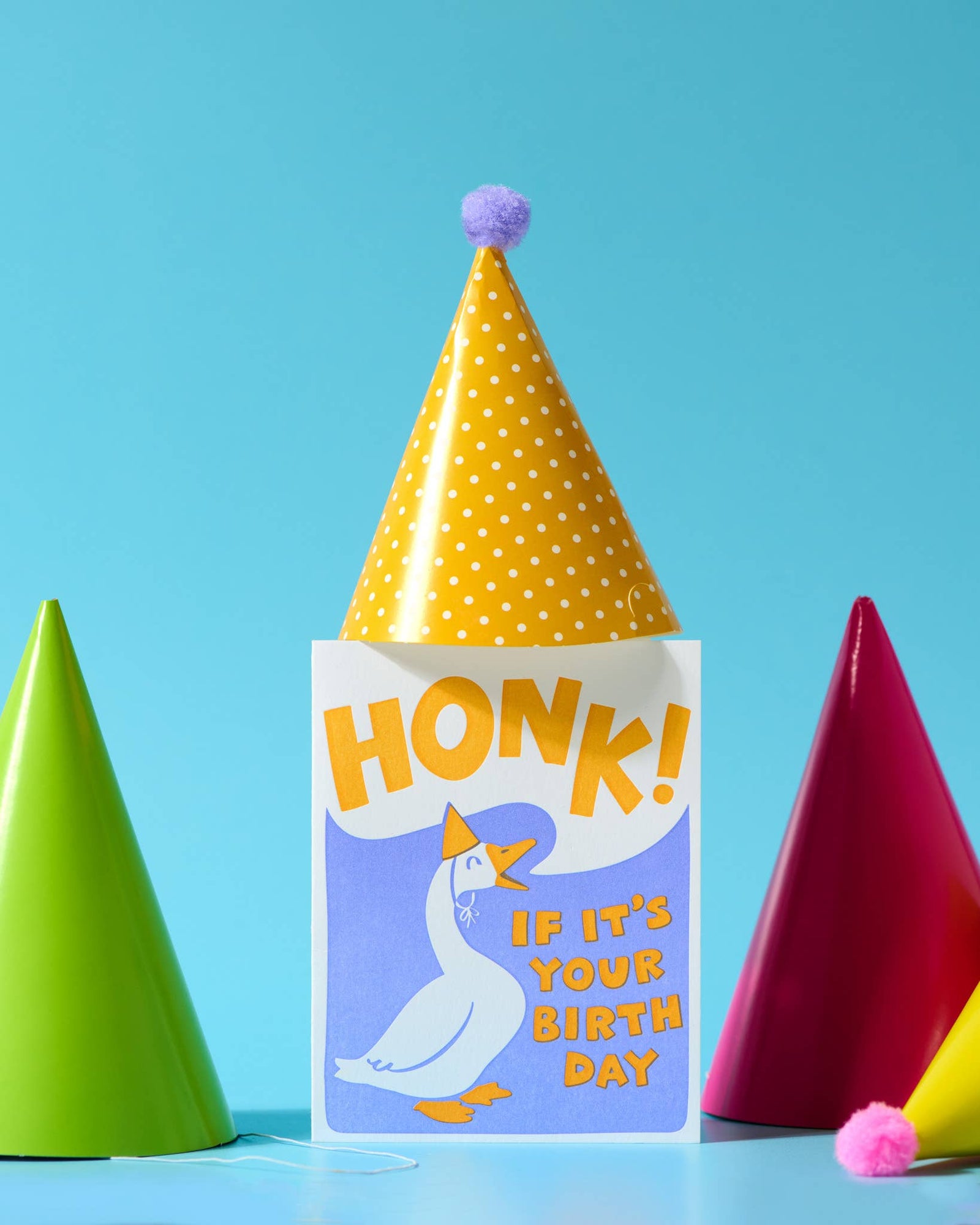 And Here We Are Cards Honk Bday Letterpress Birthday Card