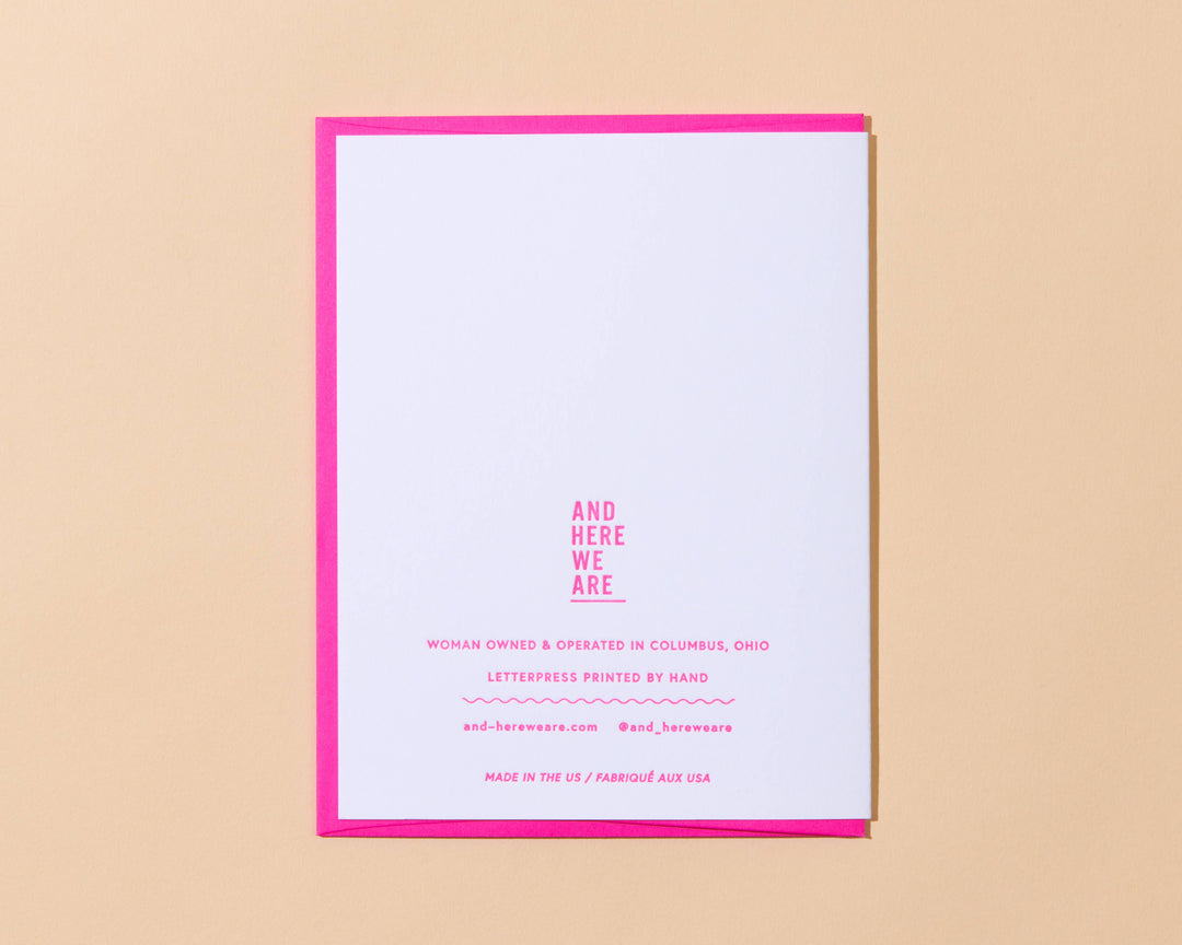 And Here We Are Cards More Than Ever Letterpress Anniversary Card