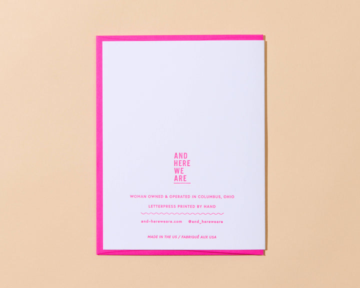 And Here We Are Cards More Than Ever Letterpress Anniversary Card