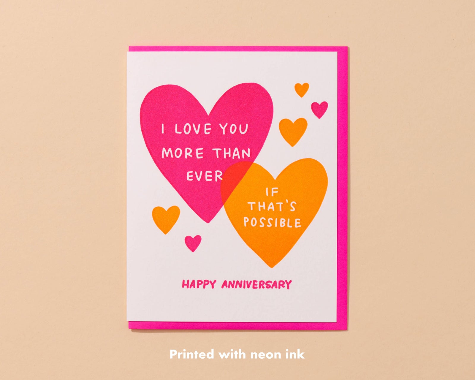 And Here We Are Cards More Than Ever Letterpress Anniversary Card