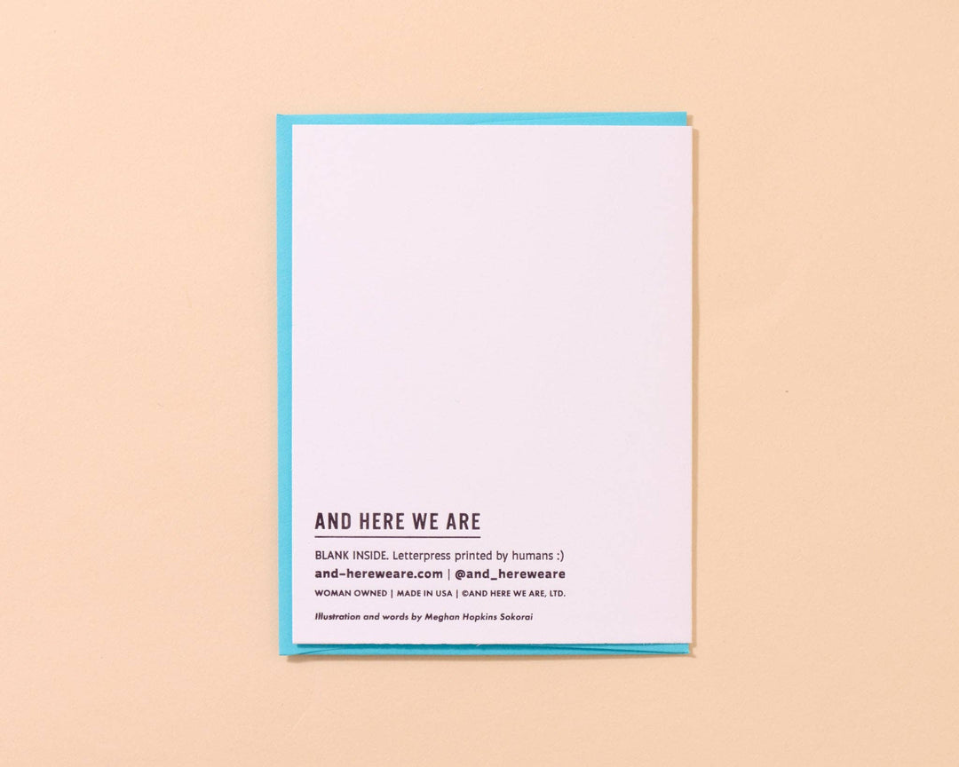 And Here We Are Cards Reel Good Letterpress Birthday Card