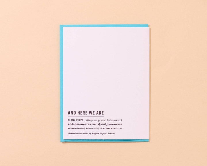 And Here We Are Cards Reel Good Letterpress Birthday Card