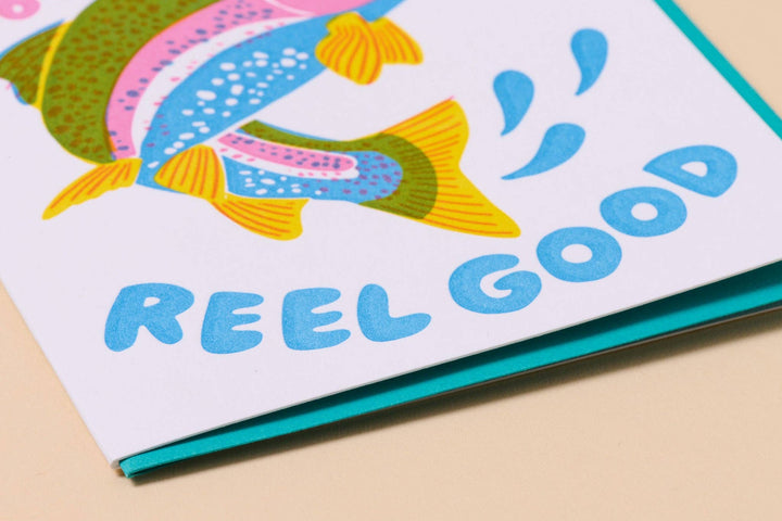 And Here We Are Cards Reel Good Letterpress Birthday Card