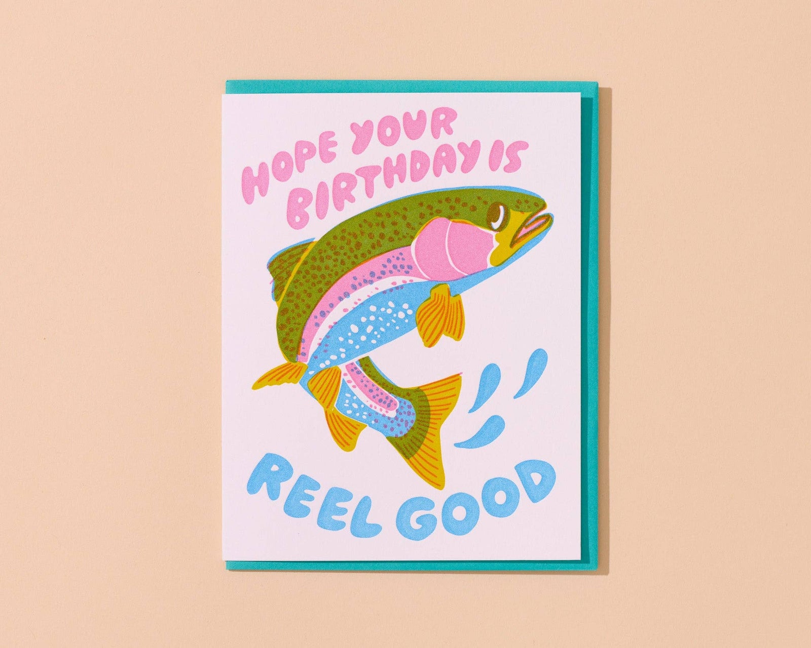 And Here We Are Cards Reel Good Letterpress Birthday Card