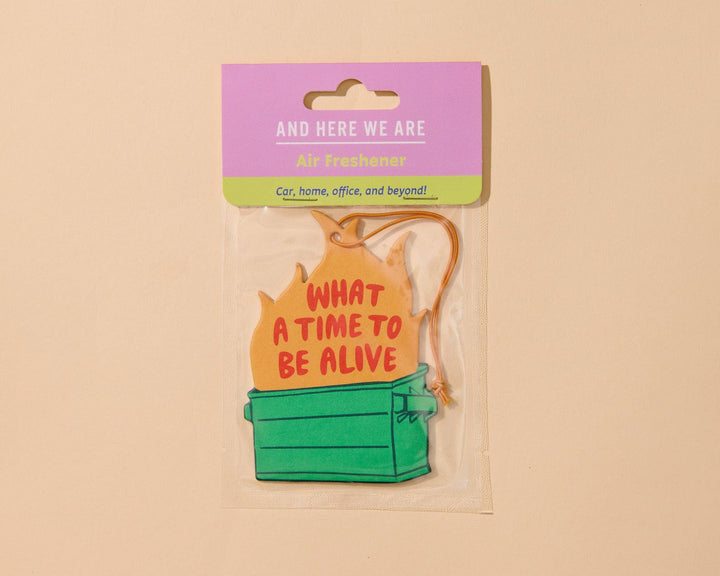 And Here We Are Gifts Air Freshener—Dumpster Fire—Cinnamon Candy Scent
