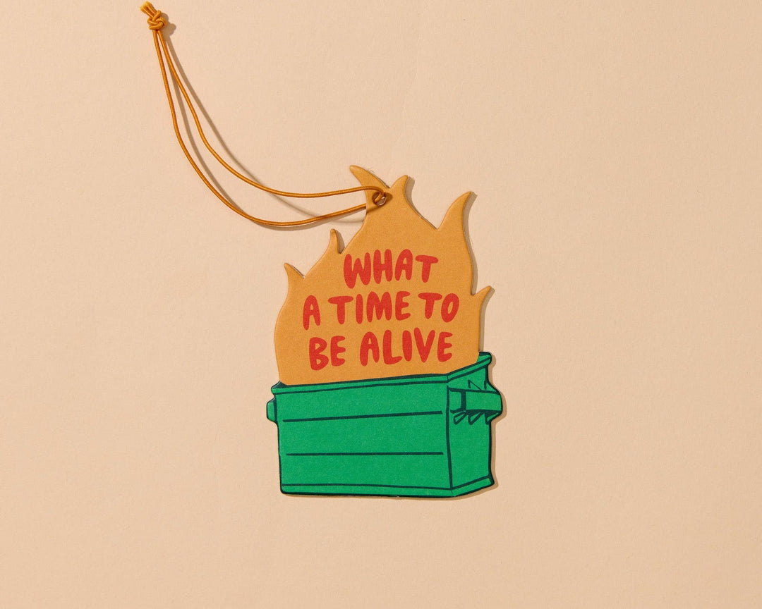 And Here We Are Gifts Air Freshener—Dumpster Fire—Cinnamon Candy Scent