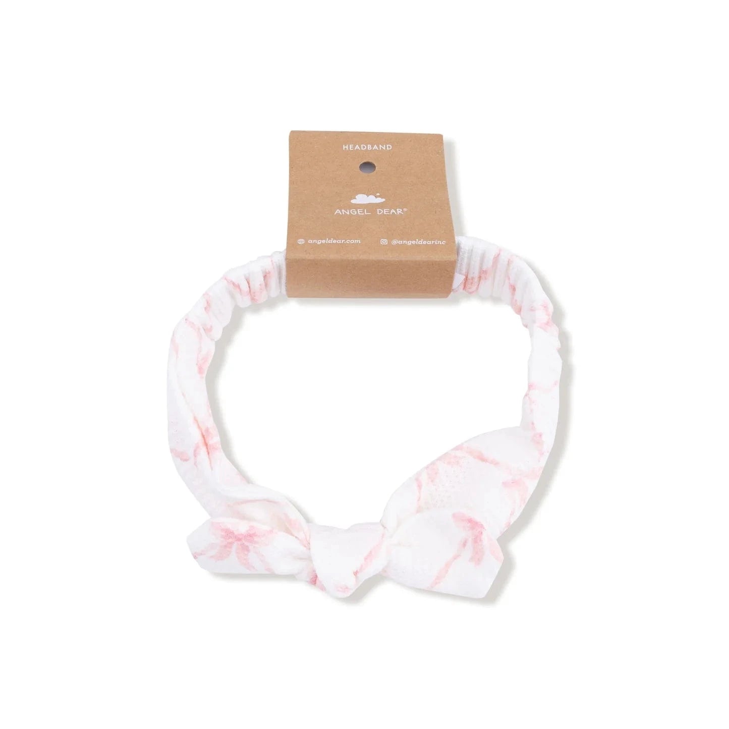 Angel Dear Baby 0-12m Knot Headband - Ribbon Bow Trellis