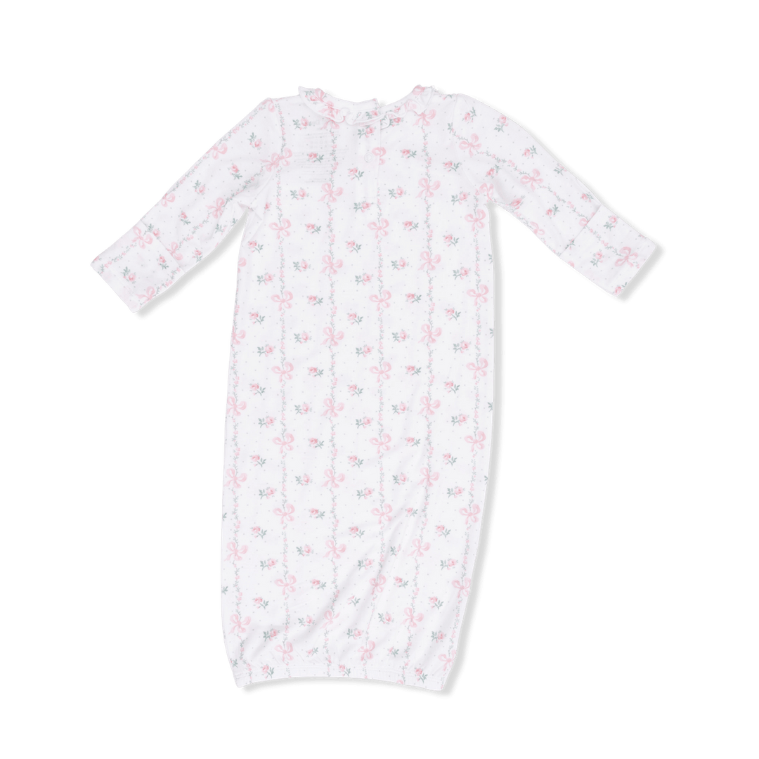 Angel Dear Baby 0-3m Dainty Buds And Bows - Kimono Gown & Knot Headband