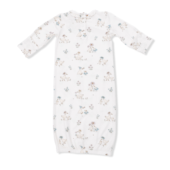 Angel Dear Baby 0-3m Flower Ducklings - Kimono Gown & Knot Headband