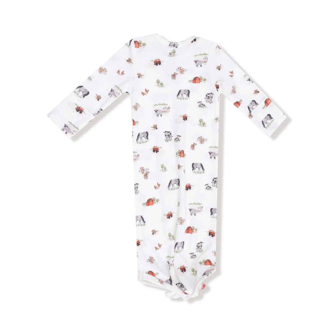 Angel Dear Baby 0-3m Little Farm - Knotted Gown