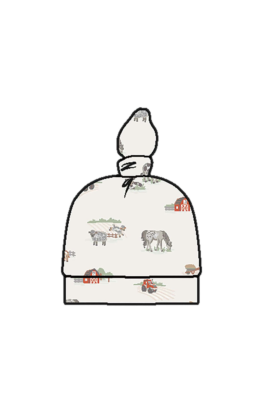 Angel Dear Baby 0-3m Little Farm - Knotted Hat