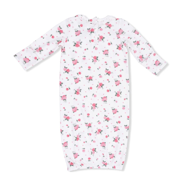 Angel Dear Baby 0-3m Pink Rosettes - Kimono Gown & Knot Headband