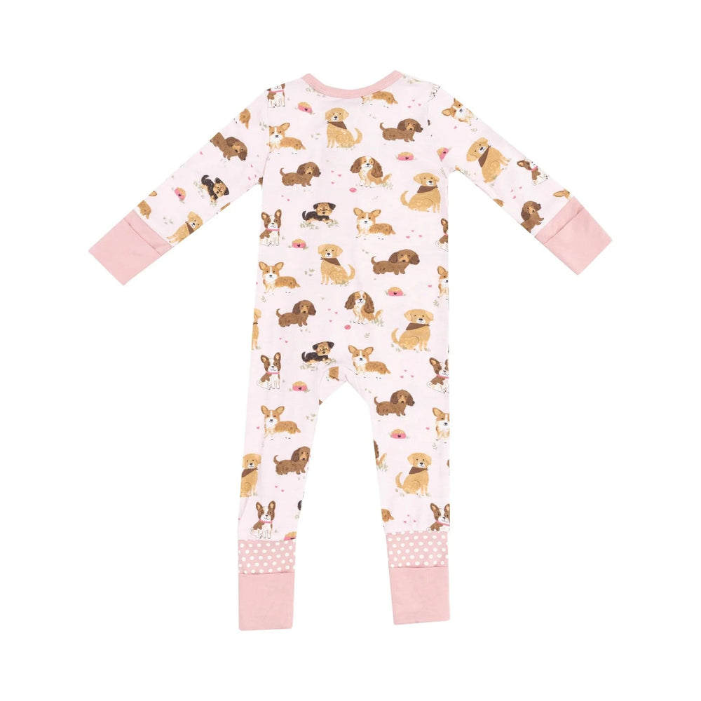 Angel Dear Baby Best Friend Dogs 2 Way Zipper Romper