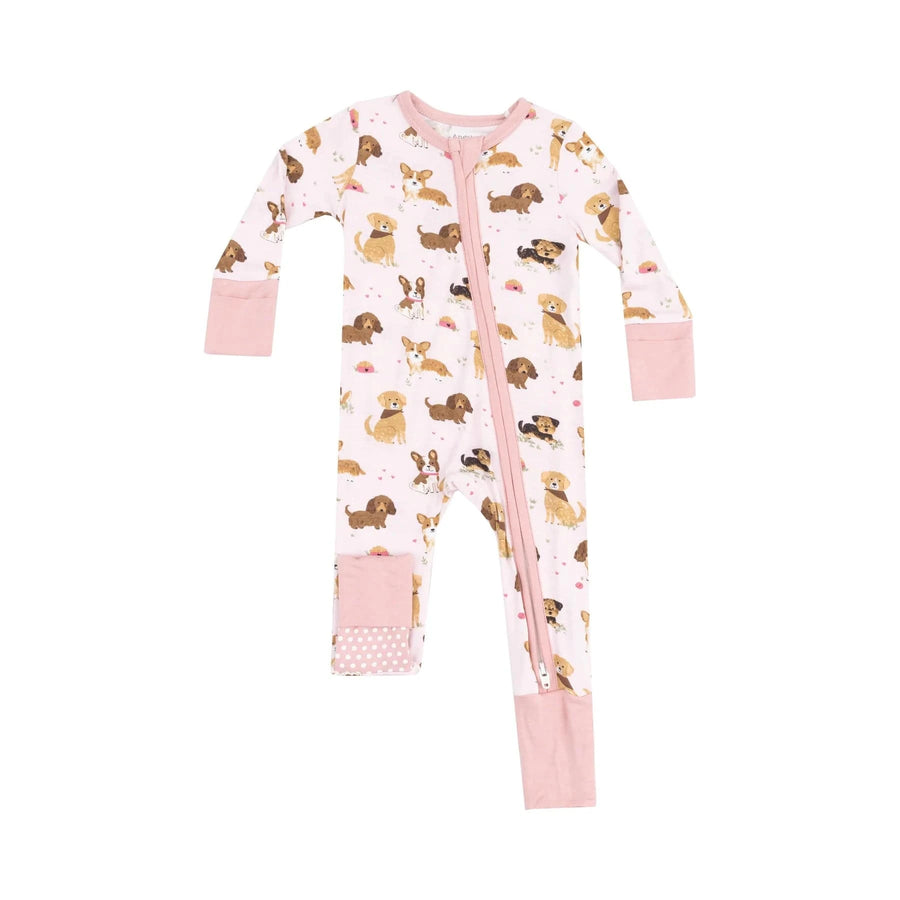 Angel Dear Baby Best Friend Dogs 2 Way Zipper Romper