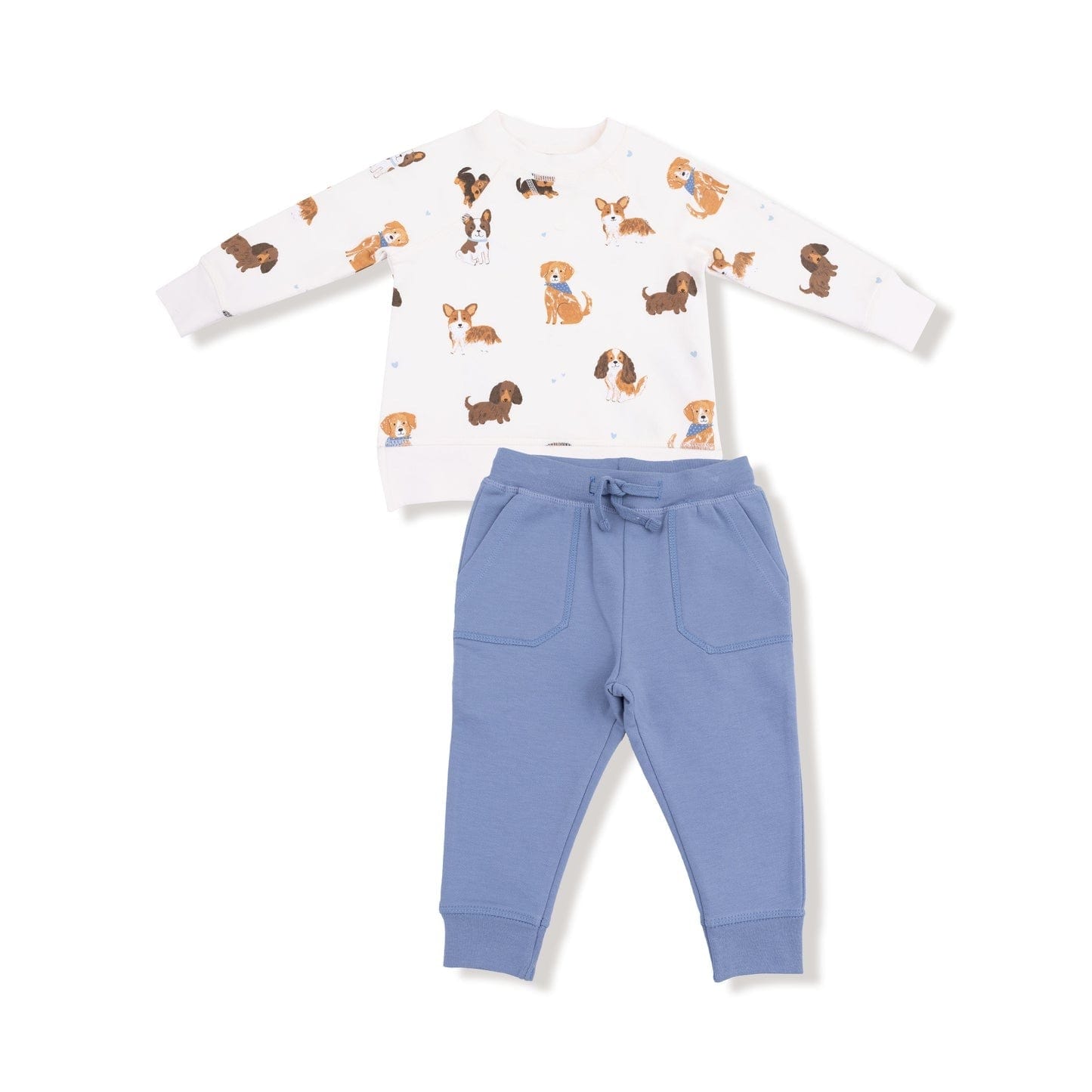 Angel Dear Baby Best Friend Dogs - Uni - Raglan Sweatshirt and Jogger Set