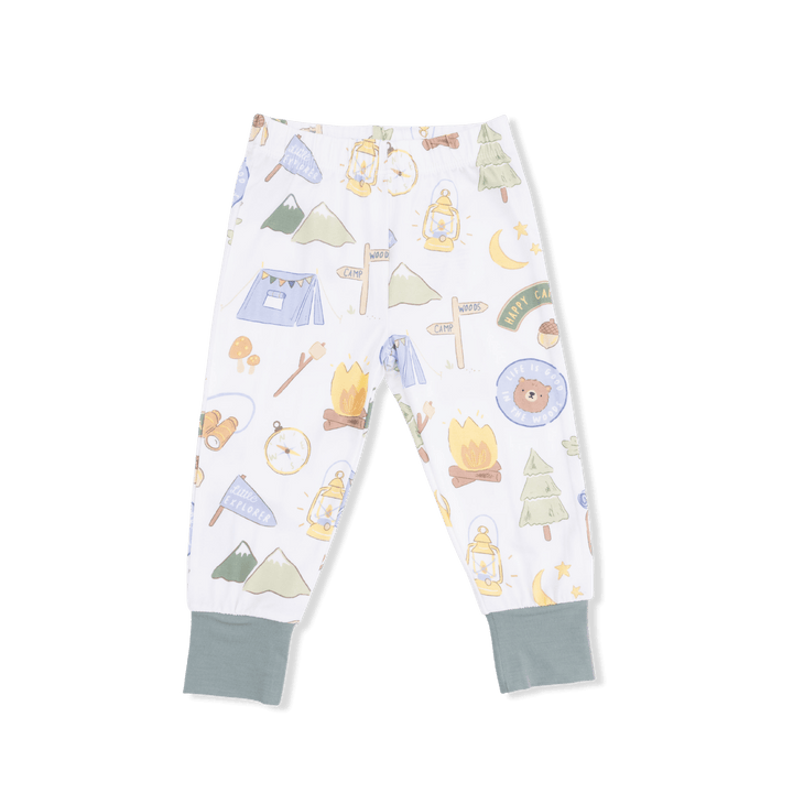 Angel Dear Baby Camping Blue - Short Sleeve Loungewear Set