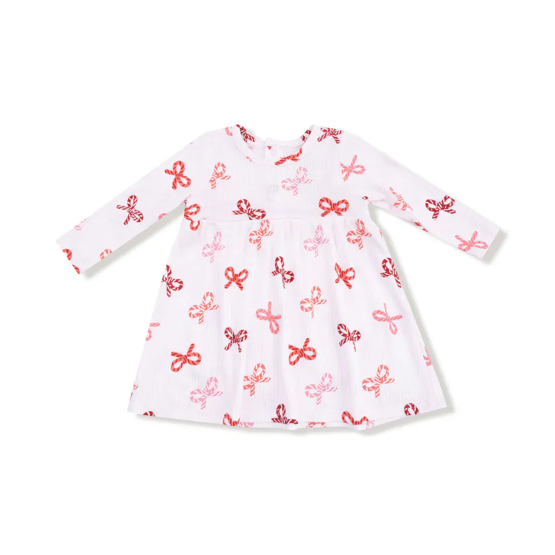 Angel Dear Baby Candy Cane Bows - Simple Dress + Bloomer