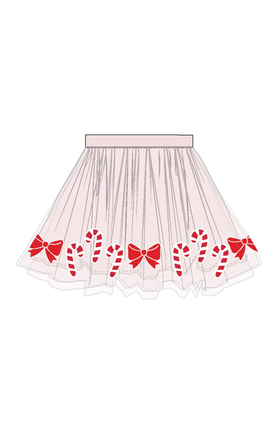 Angel Dear Baby Candy Canes - Tutu Skirt