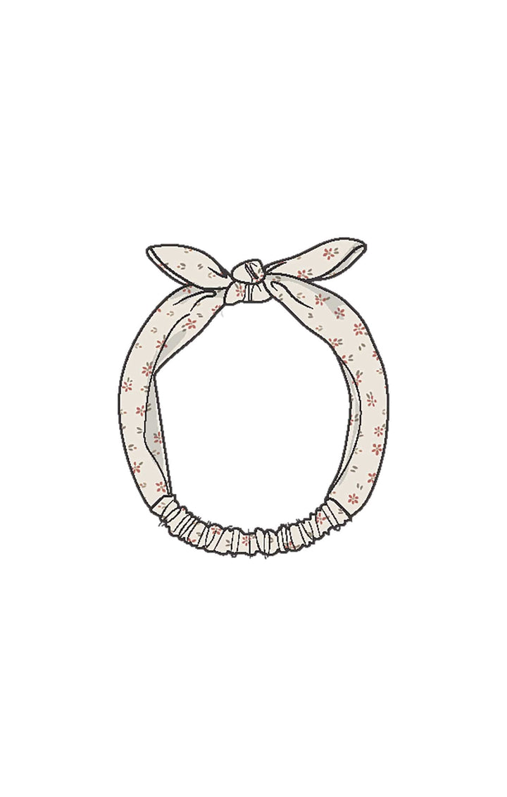 Angel Dear Baby Carrie Floral - Muslin - Knot Headband