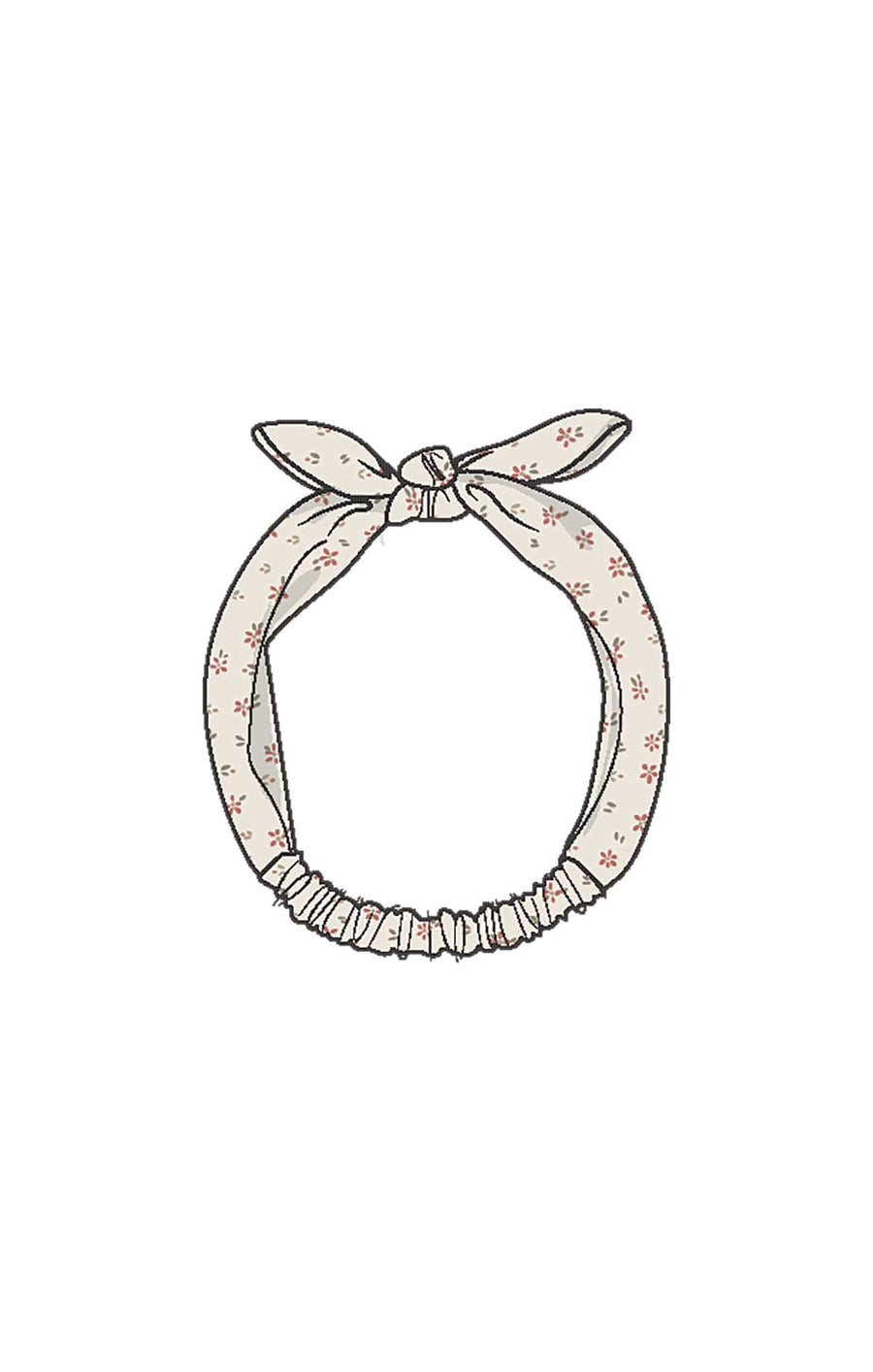 Angel Dear Baby Carrie Floral - Muslin - Knot Headband