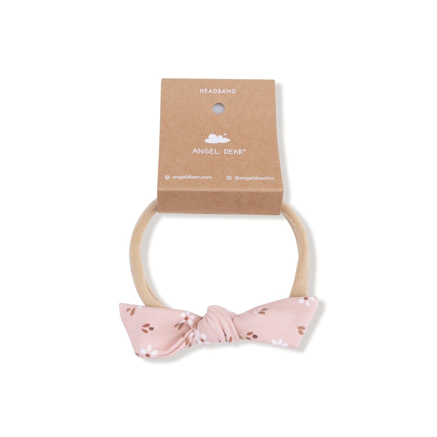 Angel Dear Baby Carrie Floral Pink - Bow With Nylon Headband