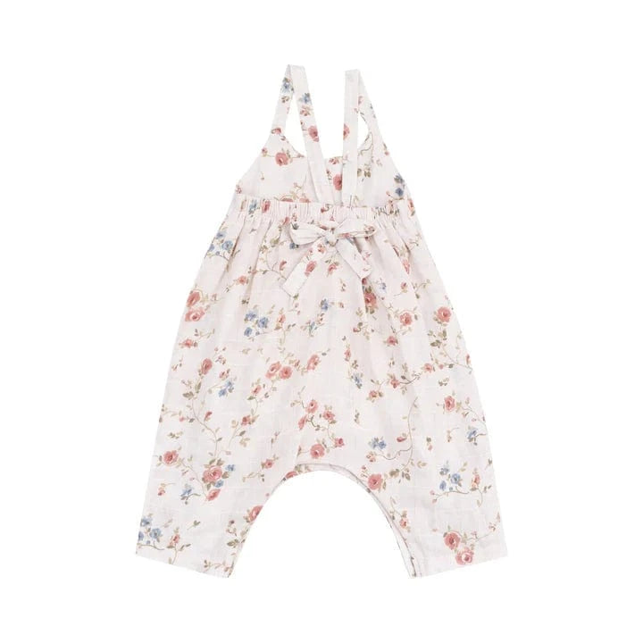 Angel Dear Baby Climbing Roses Tie Back Romper