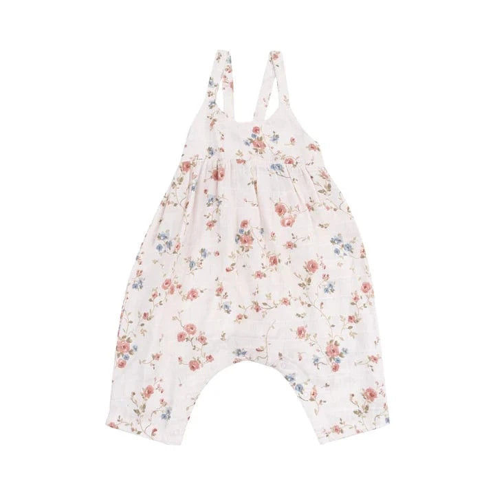 Angel Dear Baby Climbing Roses Tie Back Romper