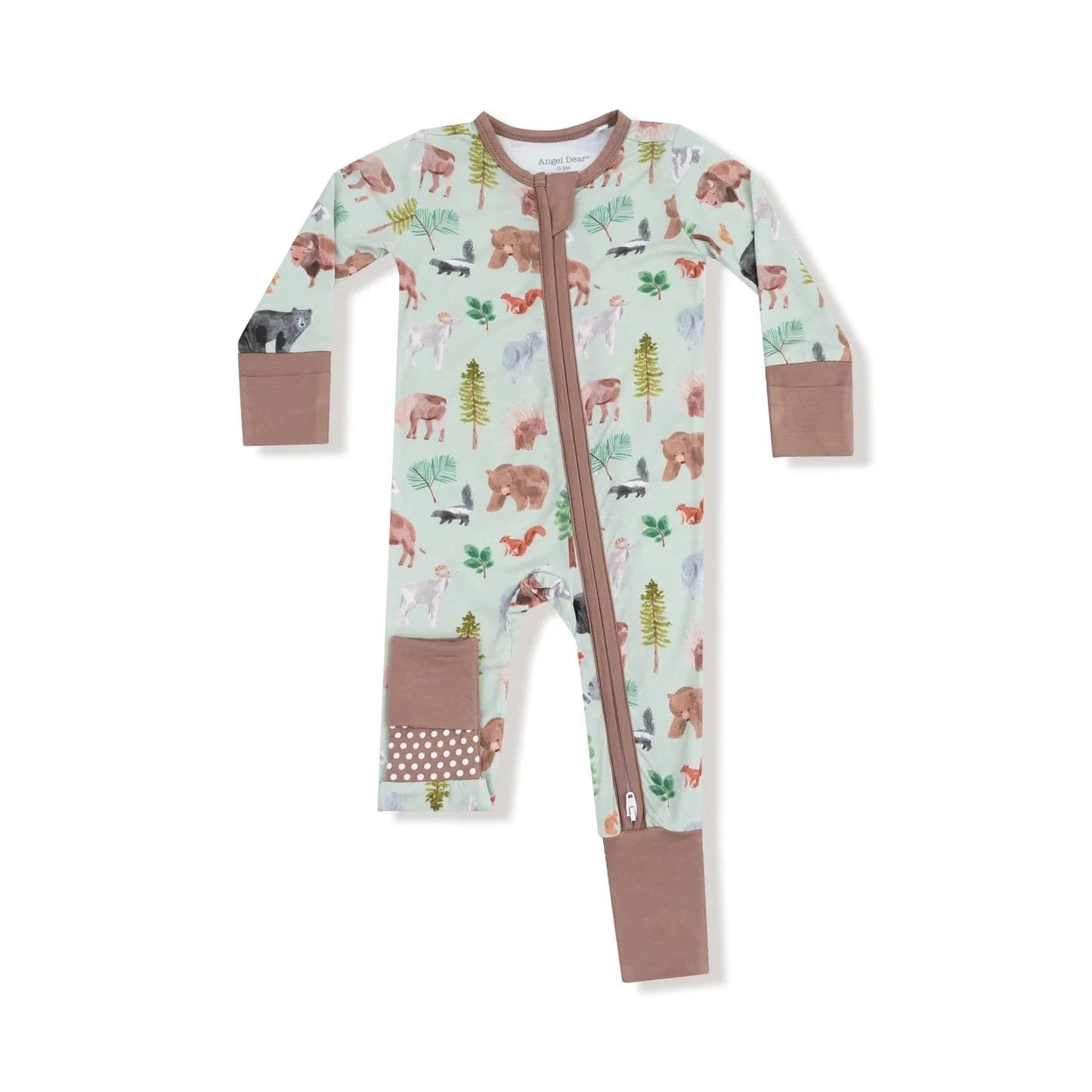Angel Dear Baby Convertible Romper - American Woodland Animals