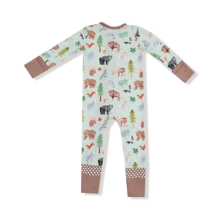 Angel Dear Baby Convertible Romper - American Woodland Animals