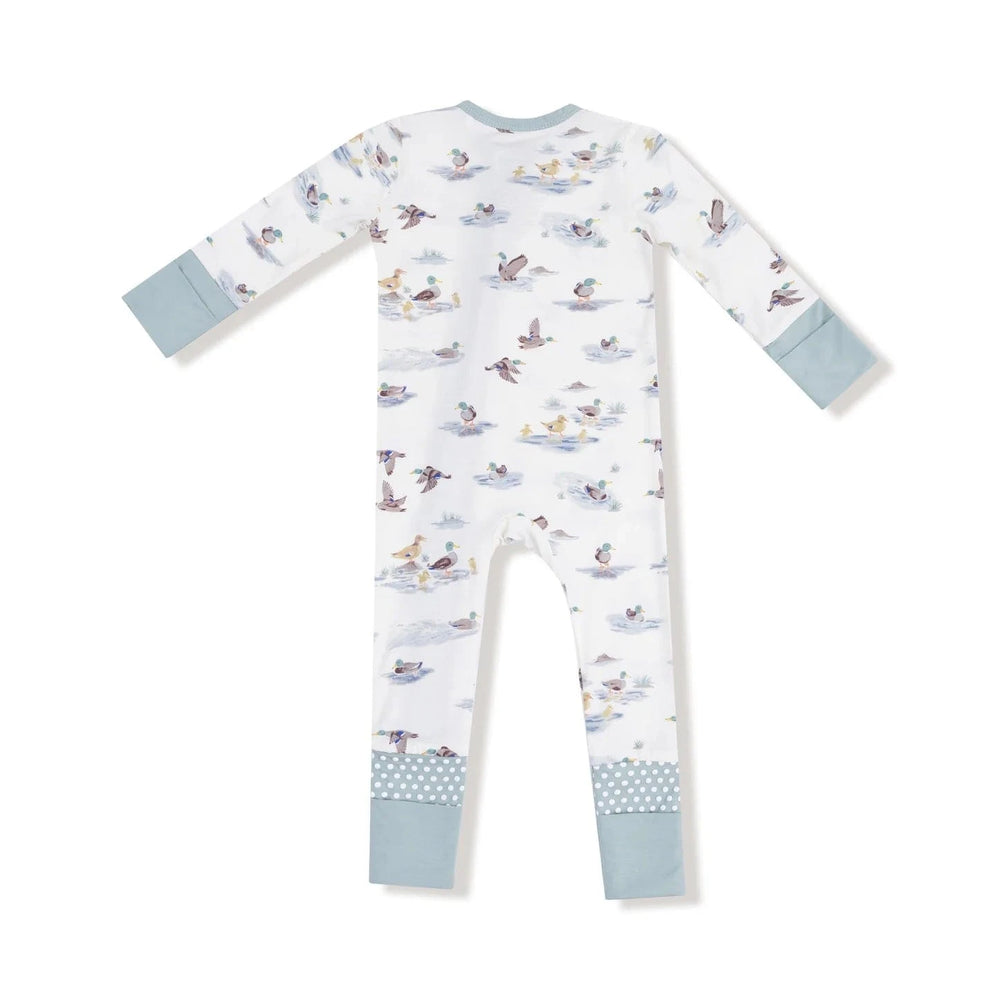 Angel Dear Baby Convertible Romper - Migrating Mallards