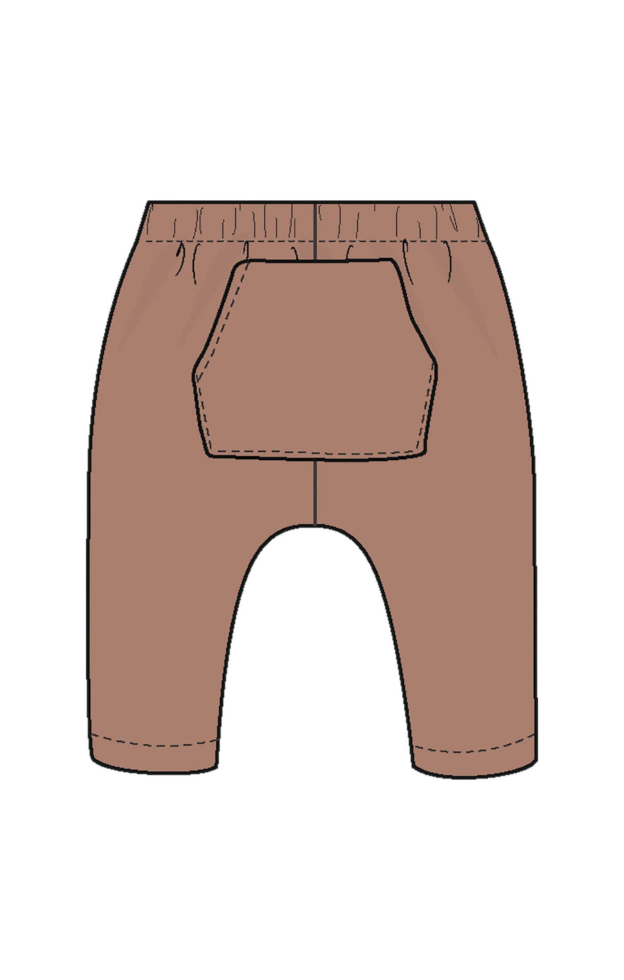 Angel Dear Baby Corduroy - Chocolate Malt - Jogger Pant