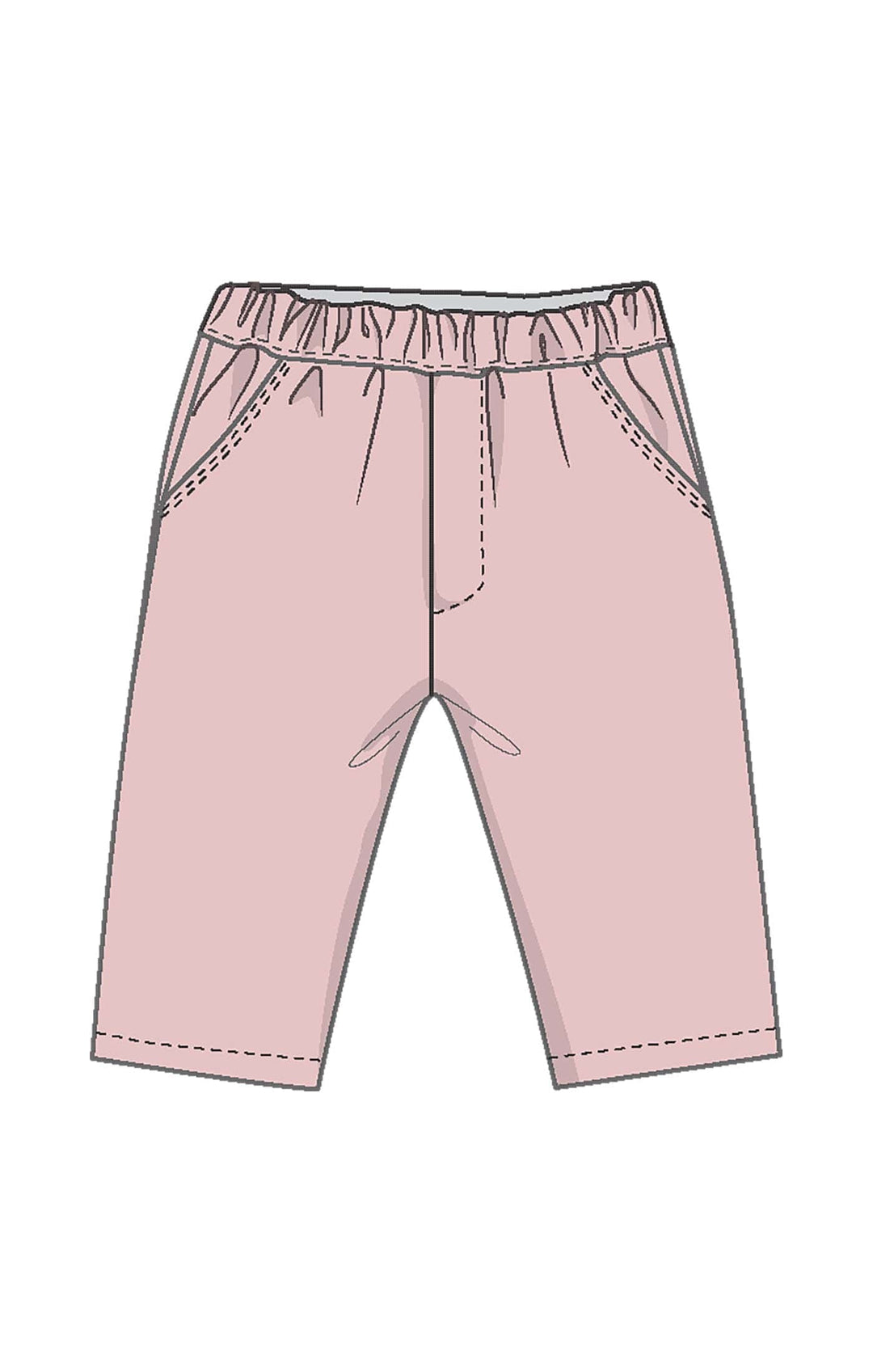 Angel Dear Baby Corduroy - Veiled Pink - Cord Pant W/ Heart Pockets