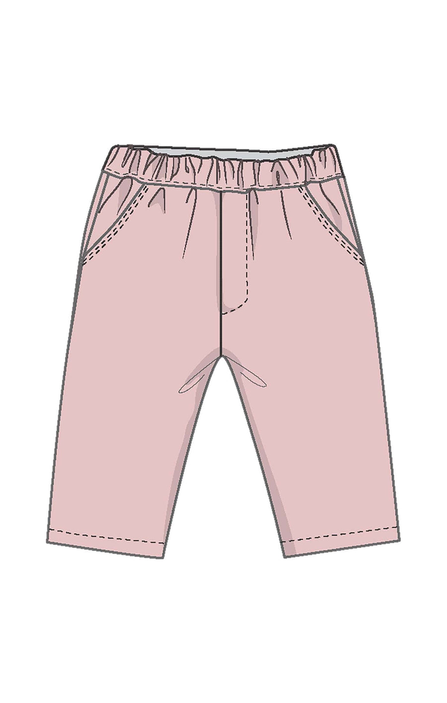 Angel Dear Baby Corduroy - Veiled Pink - Cord Pant W/ Heart Pockets