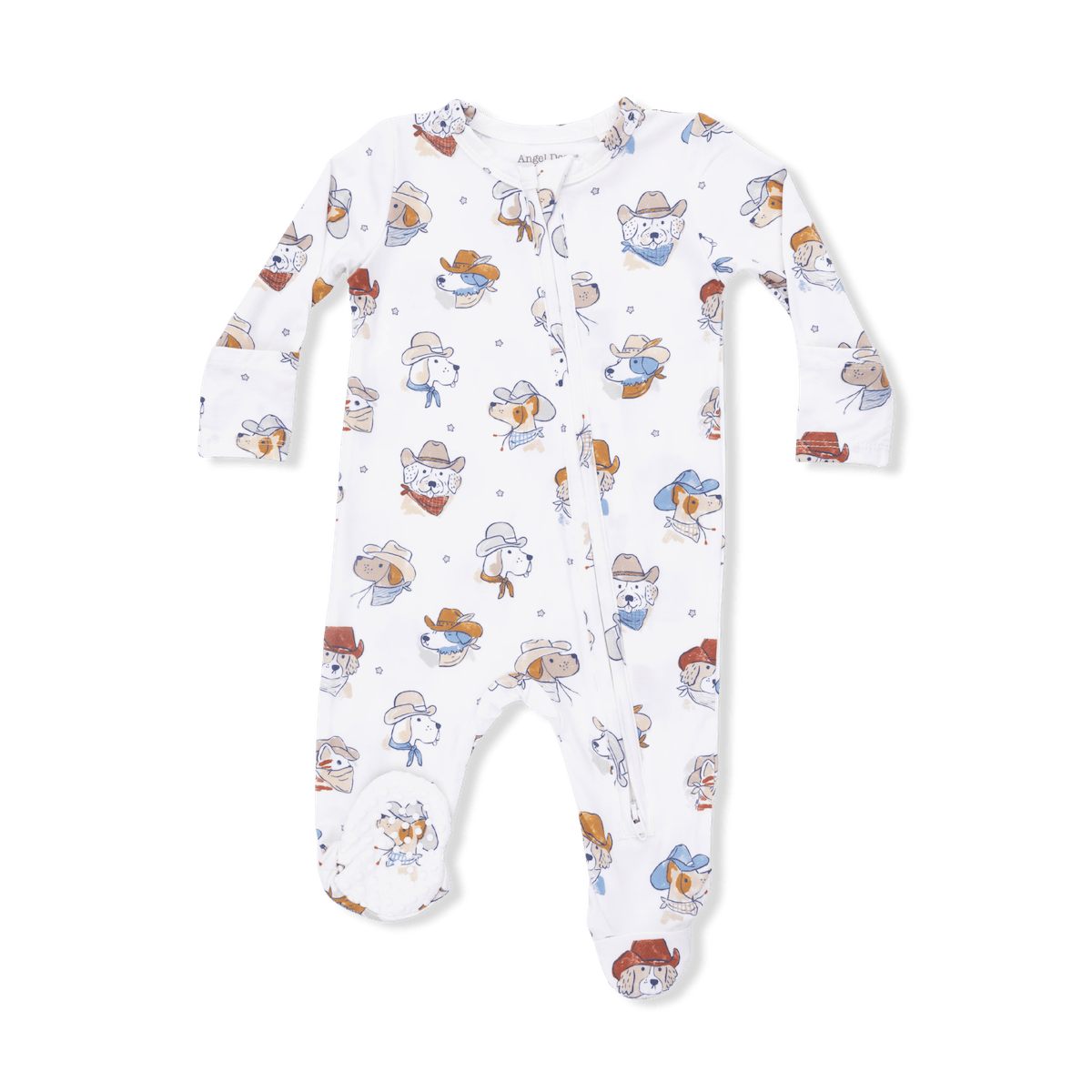 Angel Dear Baby Cowdogs - 2 Way Zipper Footie