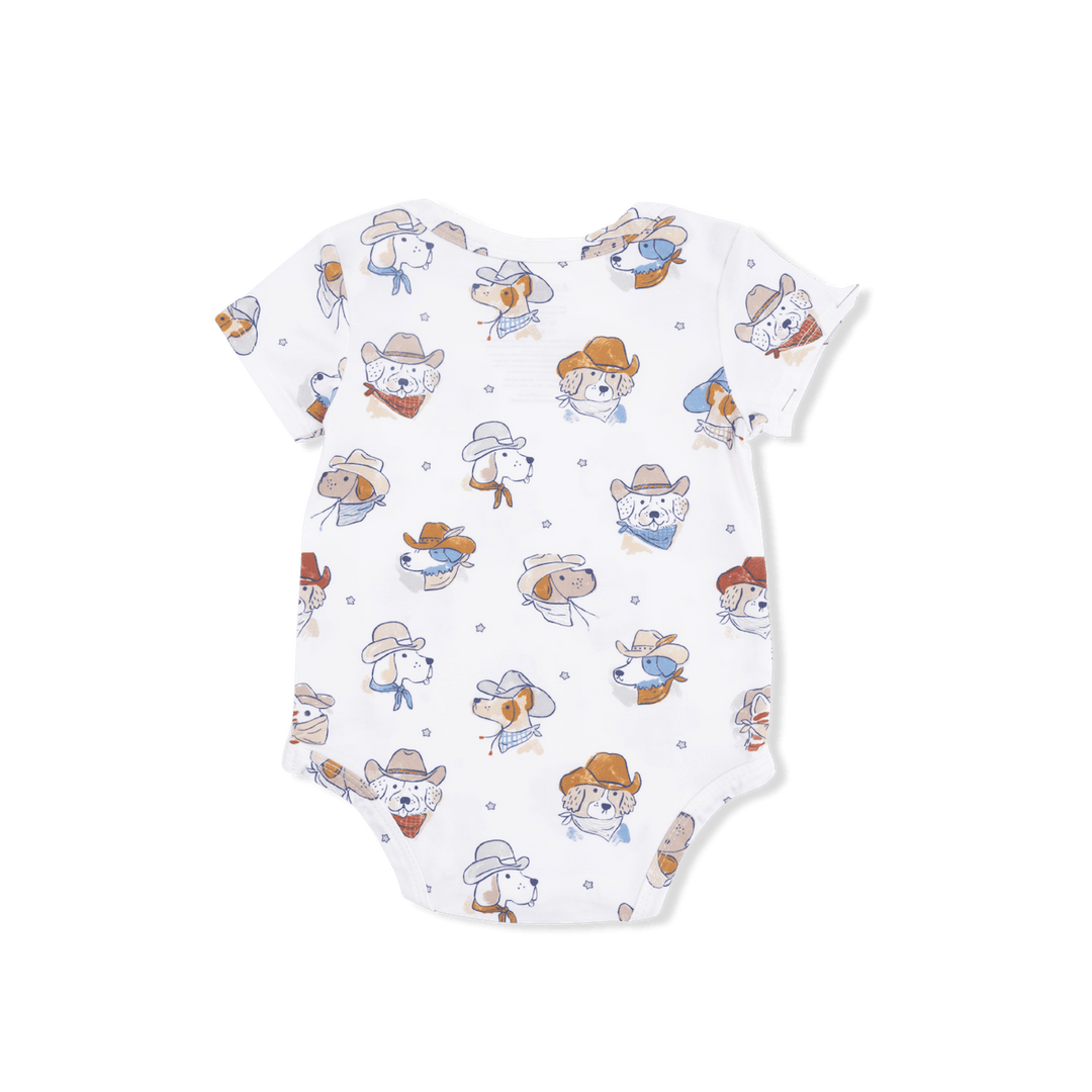 Angel Dear Baby Cowdogs - Short Sleeve Bodysuit