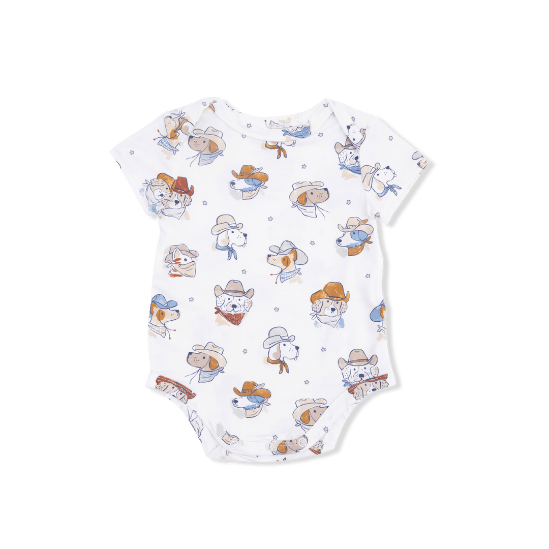 Angel Dear Baby Cowdogs - Short Sleeve Bodysuit