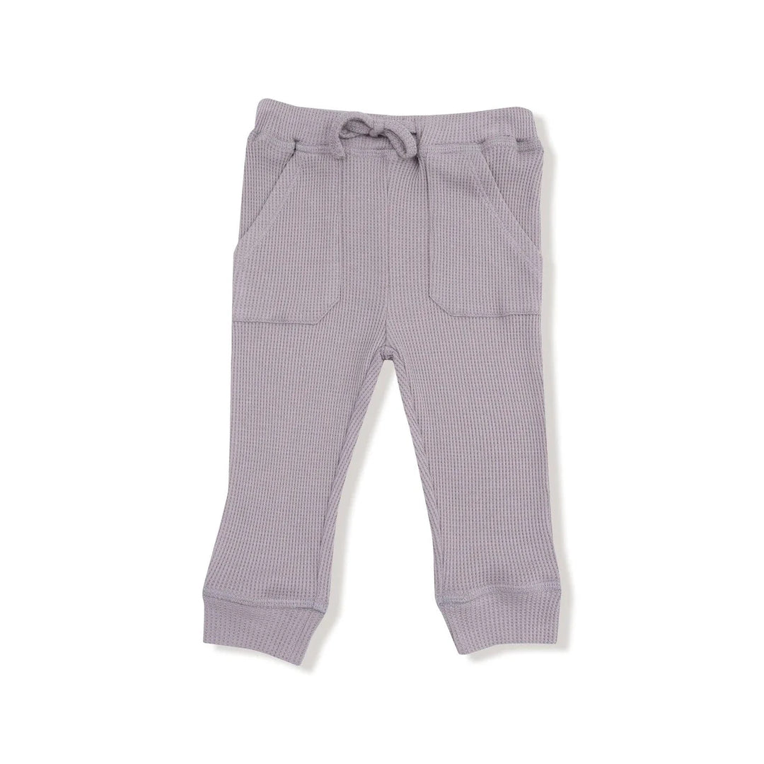 Angel Dear Baby Drop Sleeve Waffle Top with Waffle Jogger - Cozy Pups