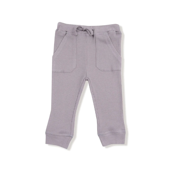 Angel Dear Baby Drop Sleeve Waffle Top with Waffle Jogger - Cozy Pups