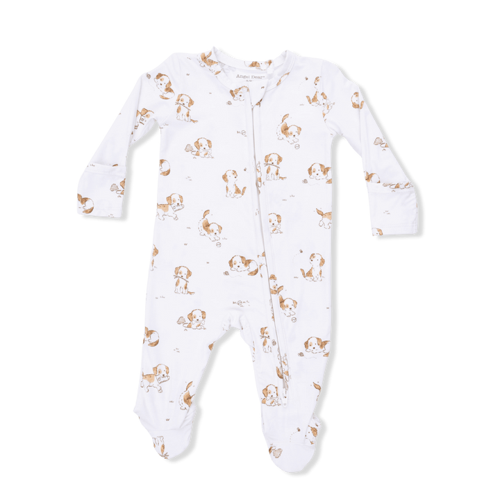 Angel Dear Baby Explorer Puppy - 2 Way Zipper Footie