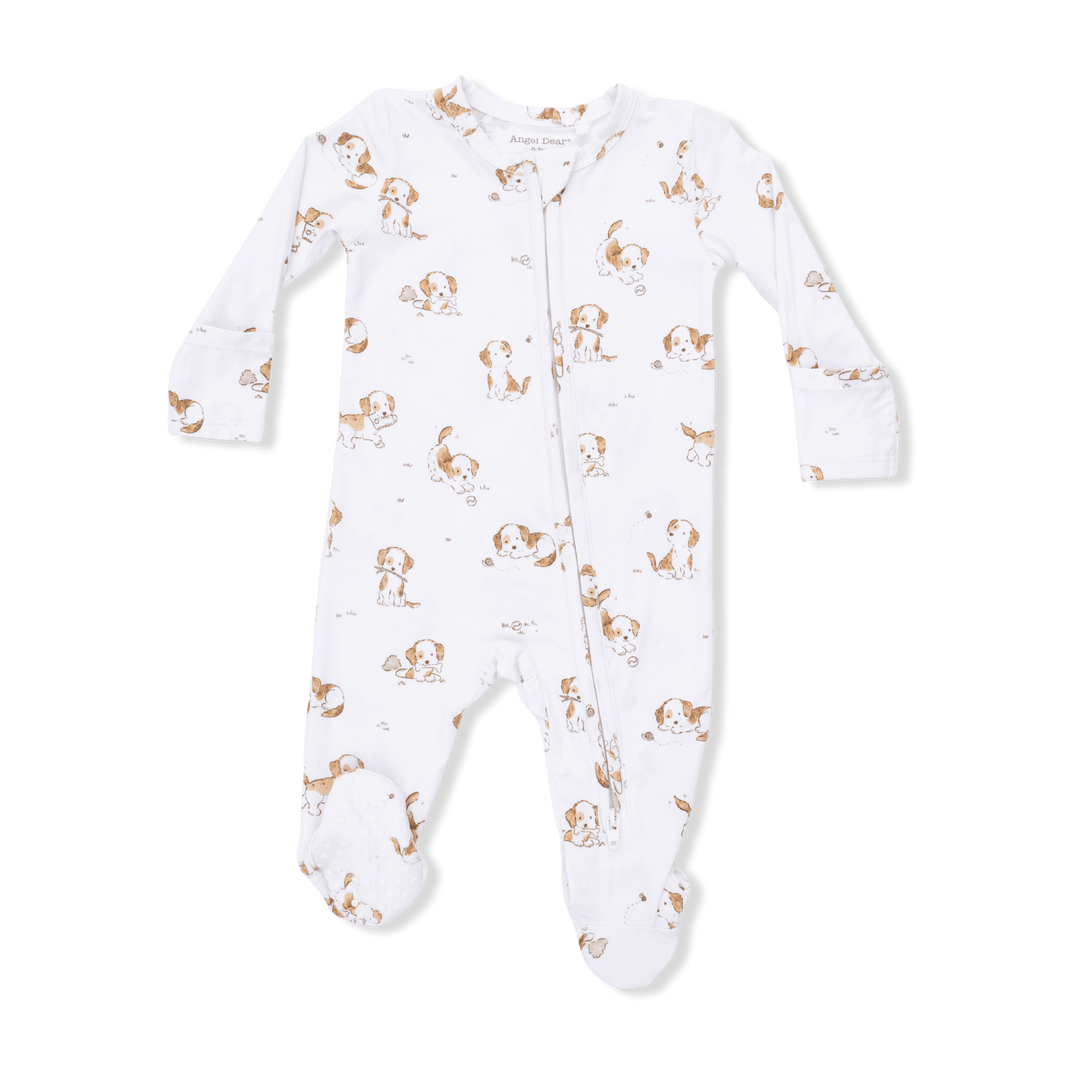 Angel Dear Baby Explorer Puppy - 2 Way Zipper Footie