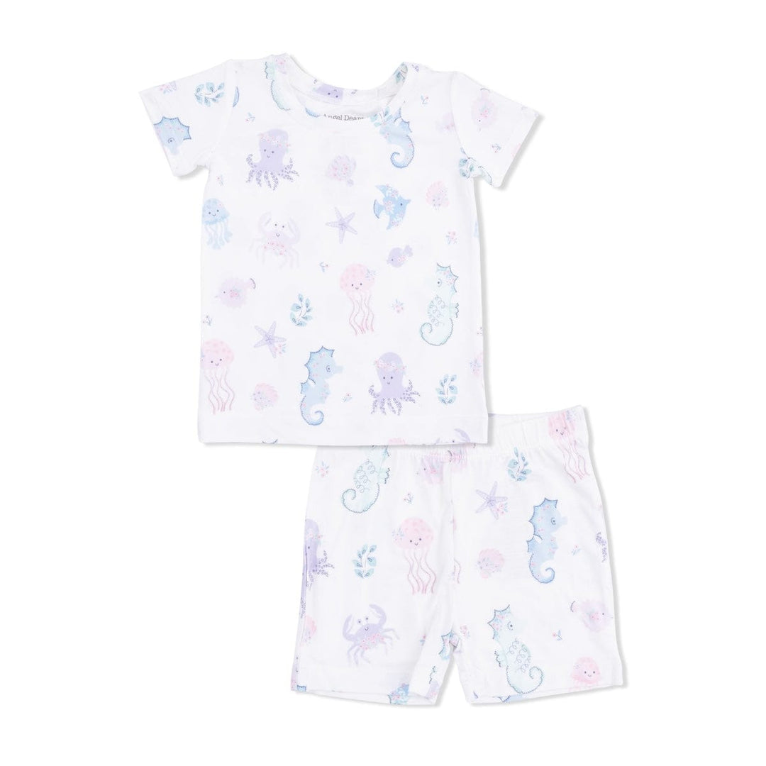 Angel Dear Baby Floral Sea Creatures - Loungewear Short Set