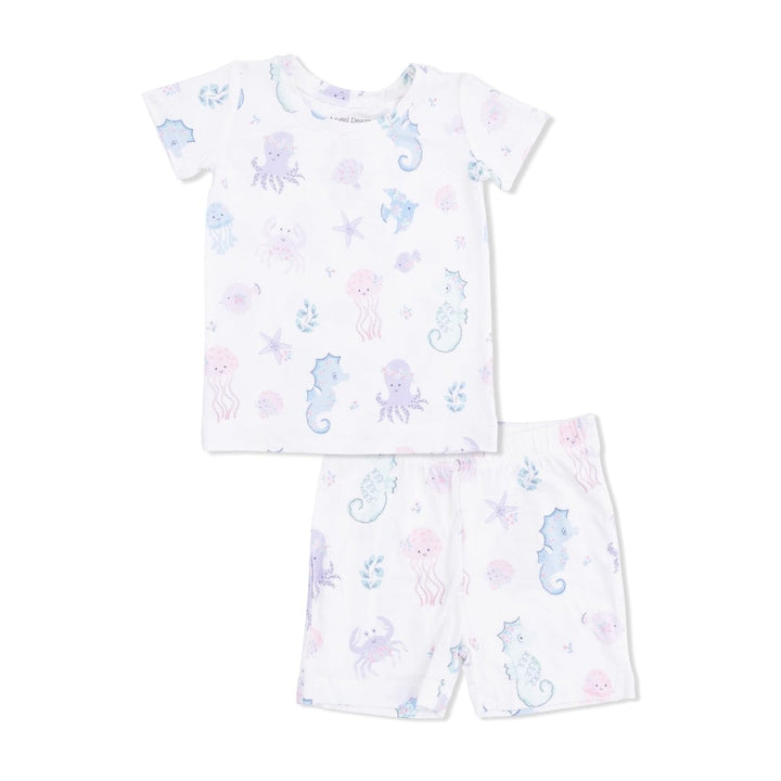 Angel Dear Baby Floral Sea Creatures - Loungewear Short Set
