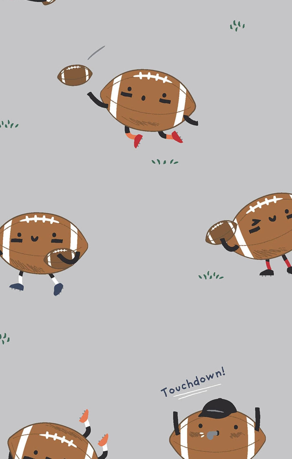 Angel Dear Baby Footballs Playing Football - 2 Way Zipper Romper