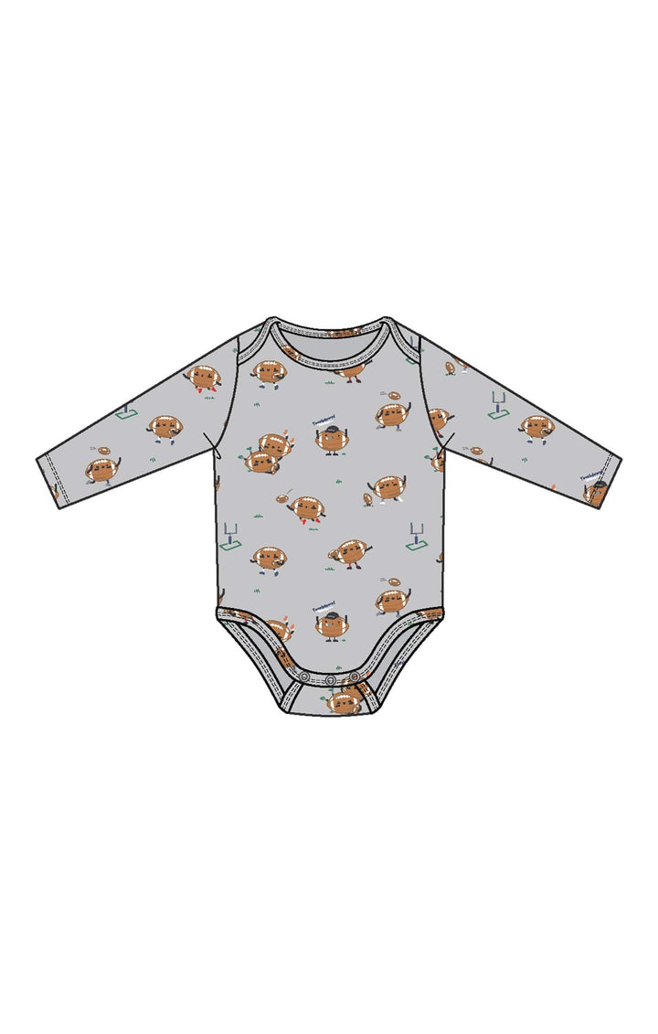 Angel Dear Baby Footballs Playing Football - Lap Shoulder Bodysuit