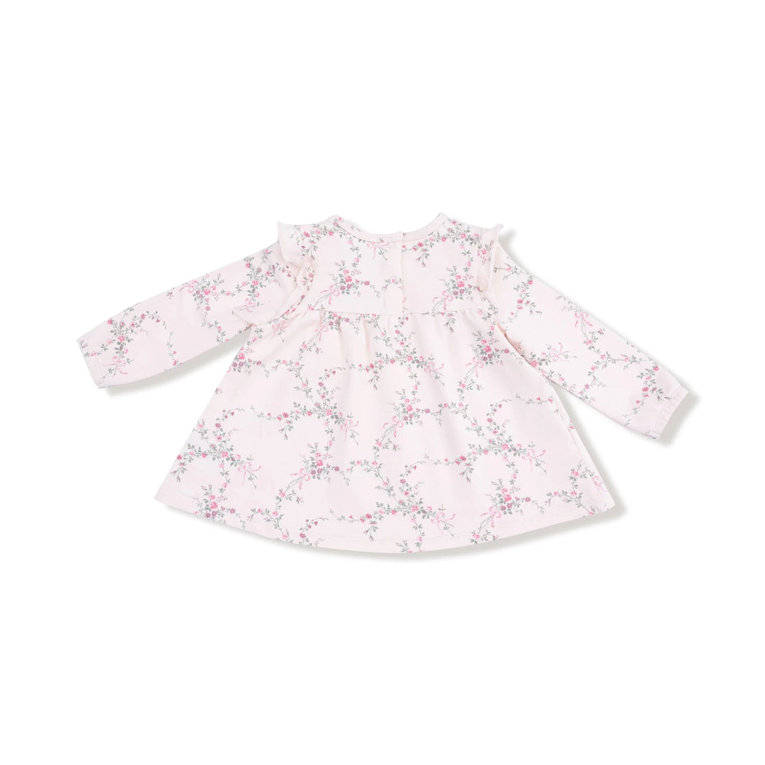 Angel Dear Baby French Terry - Antoinette Floral Long Sleeve High Waisted Top with Ruffles + Legging