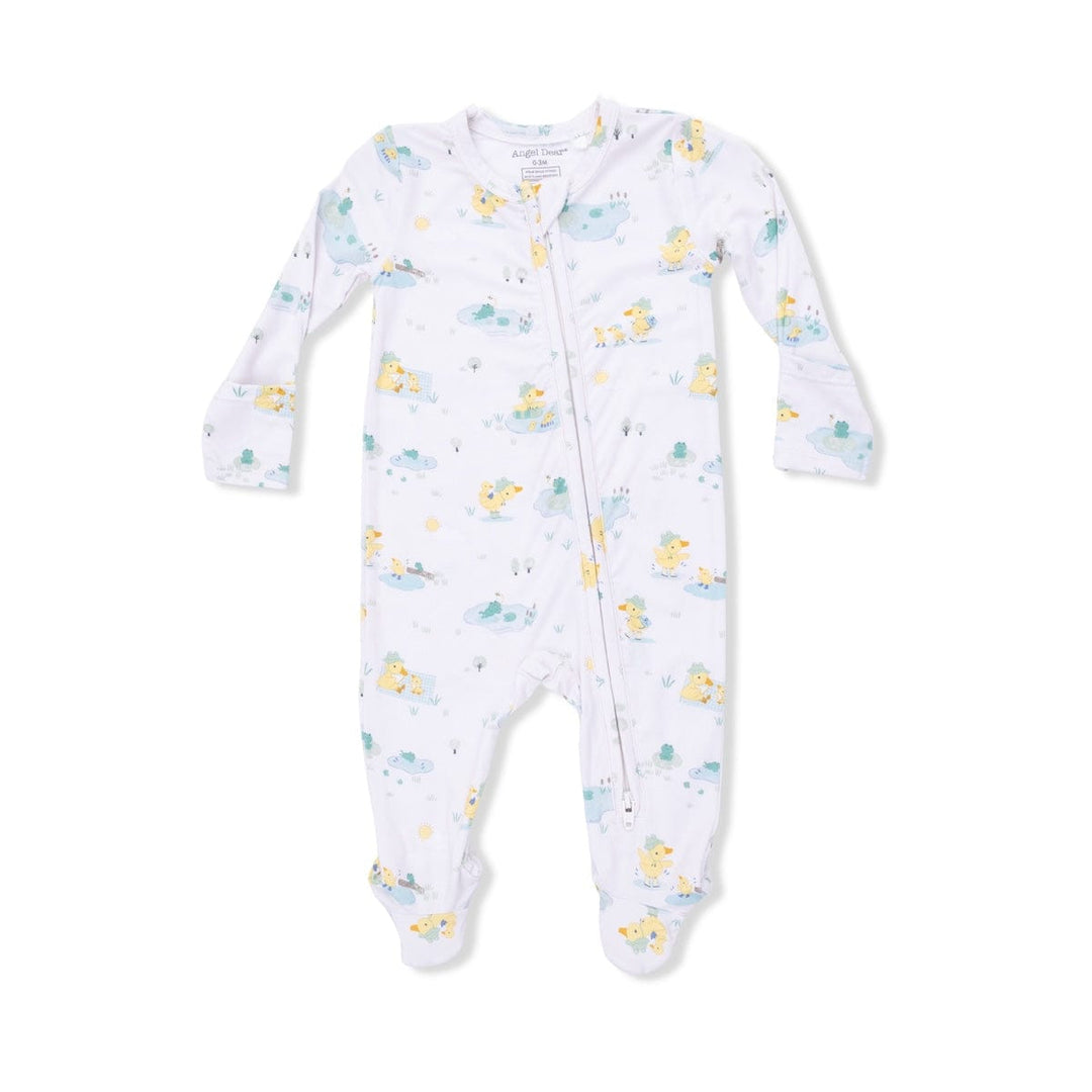 Angel Dear Baby Frog And Duck Pond - 2 Way Zipper Footie