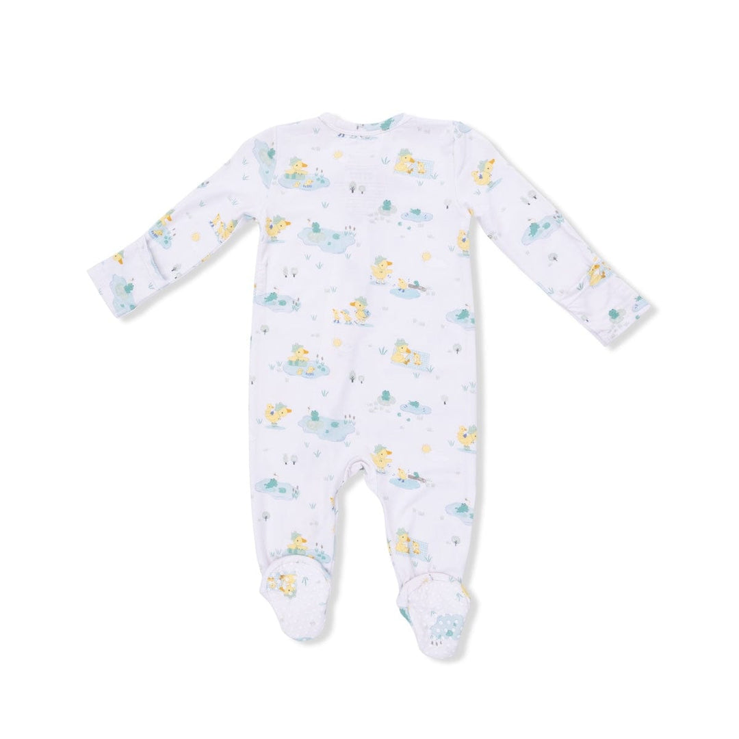 Angel Dear Baby Frog And Duck Pond - 2 Way Zipper Footie